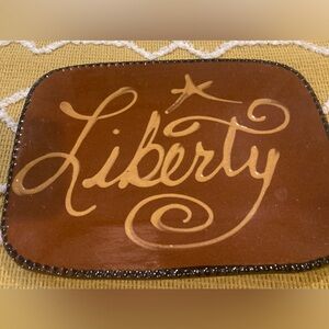 Ginger Cazan Cabin Craft Liberty Redware Plate